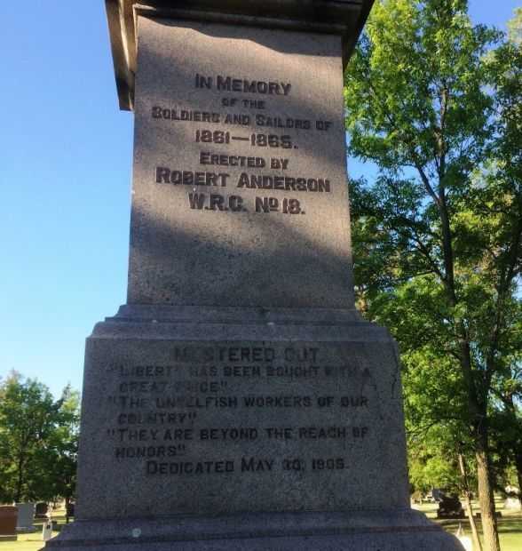 ABERDEEN CIVIL WAR MEMORIAL DEDICATION STONE