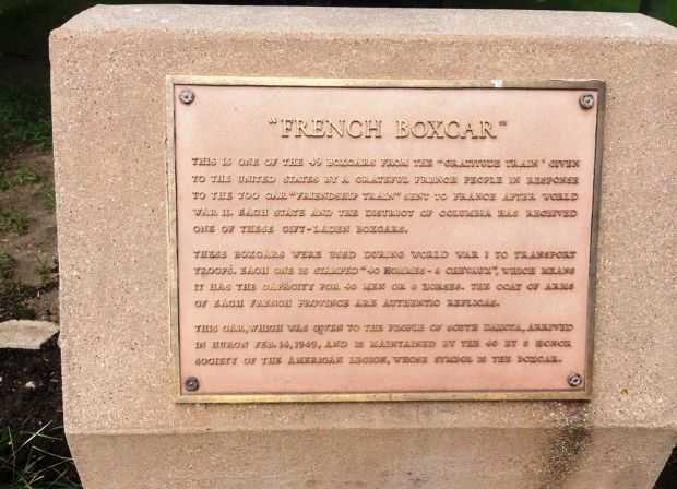 HURON “FRENCH BOXCAR” MEMORIAL PLAQUE