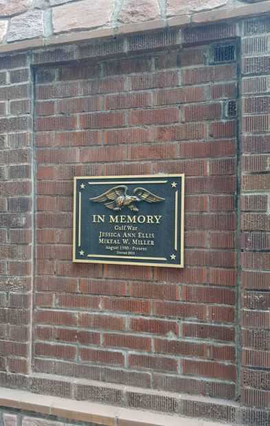 LAKE COUNTY VETERANS MEMORIAL PLAQUE C