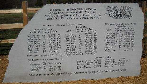 CAVE SPRING CIVIL WAR MEMORIAL