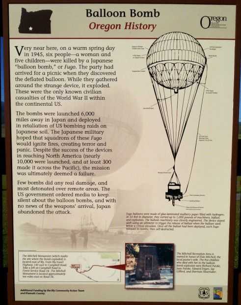 BALLOON BOMB MEMORIAL MARKER
