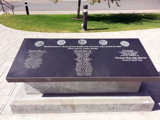 JEFFERSON COUNTY WAR DEAD MEMORIAL PLAQUE