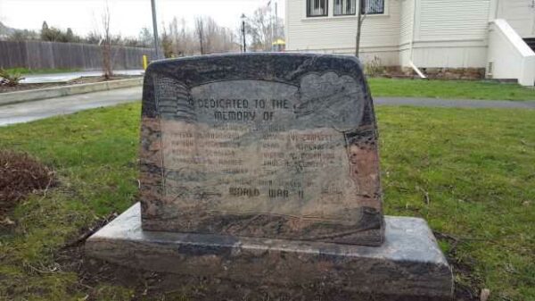 TALENT WORLD WAR II VETERANS MEMORIAL