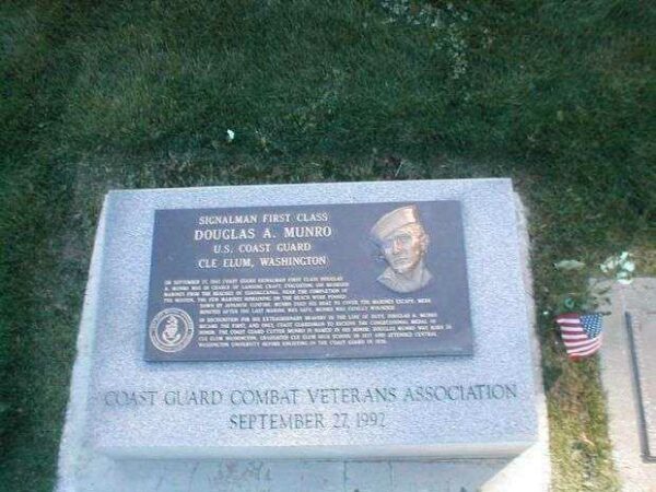 SIGNALMAN FIRST CLASS DOUGLAS A. MUNRO MEMORIAL