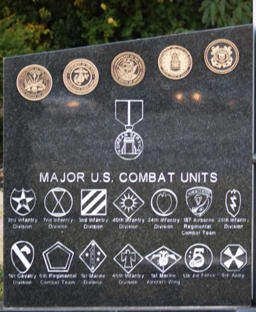 CUMBERLAND COUNTY KOREAN WAR MEMORIAL LEFT STONE