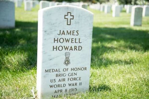 JAMES HOWELL HOWARD MEDAL OF HONOR MEMORIAL CEMETERY STONE