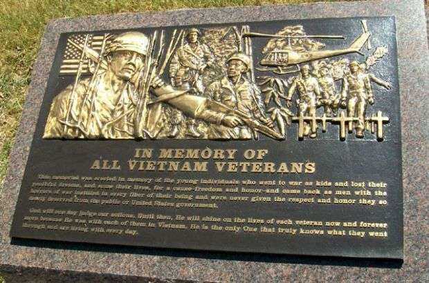 VETERANS MEMORIAL OF TIMELESS HONOR VIETNAM WAR PLAQUE