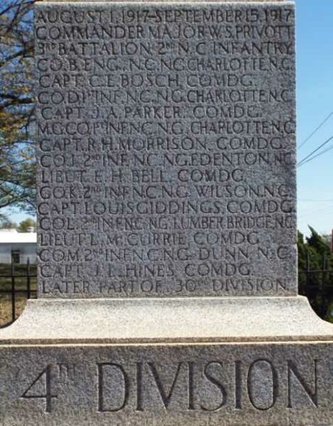 CAMP GREEN WORLD WAR MEMORIAL STONE C