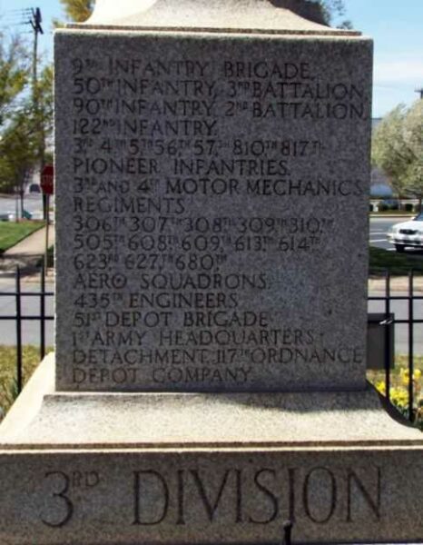 CAMP GREEN WORLD WAR MEMORIAL STONE A