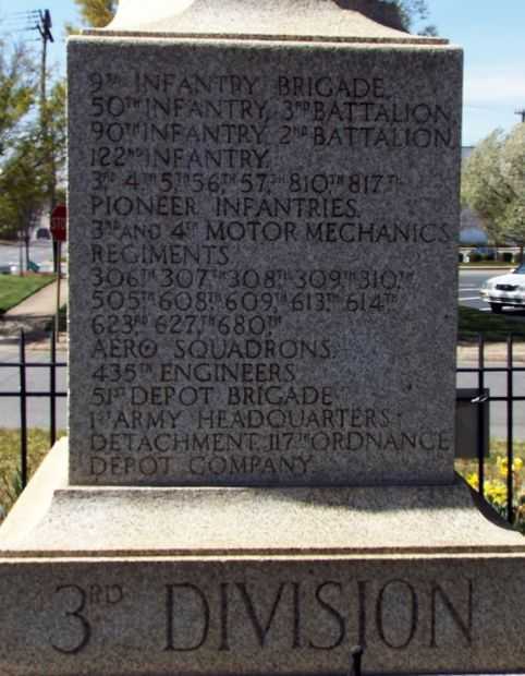 CAMP GREEN WORLD WAR MEMORIAL STONE A