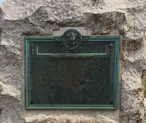 MATTITUCK WAR MEMORIAL PLAQUE C