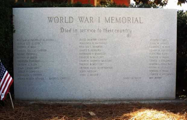 UNION COUNTY WORLD WAR I MEMORIAL