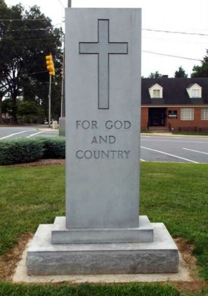 ALEXANDER COUNTY WORLD WARS MEMORIAL BACK