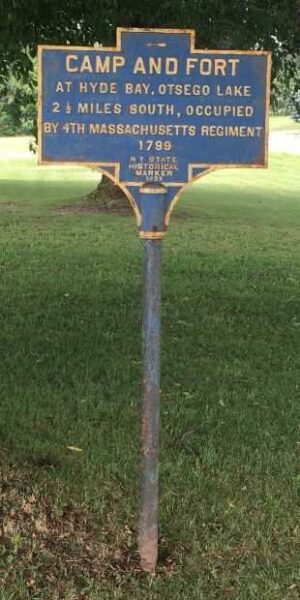 CAMP AND FORT AT HYDE BAY REVOLUTIONARY WAR MEMORIAL MARKER