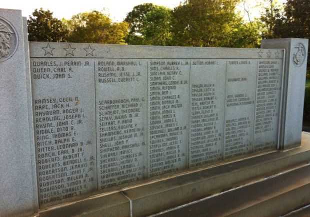 MECKLENBURG COUNTY WORLD WAR II MEMORIAL SECTION D