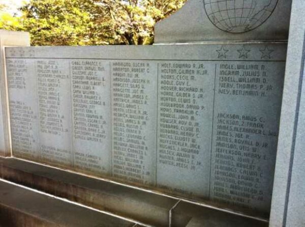MECKLENBURG COUNTY WORLD WAR II MEMORIAL SECTION B
