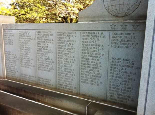 MECKLENBURG COUNTY WORLD WAR II MEMORIAL SECTION B