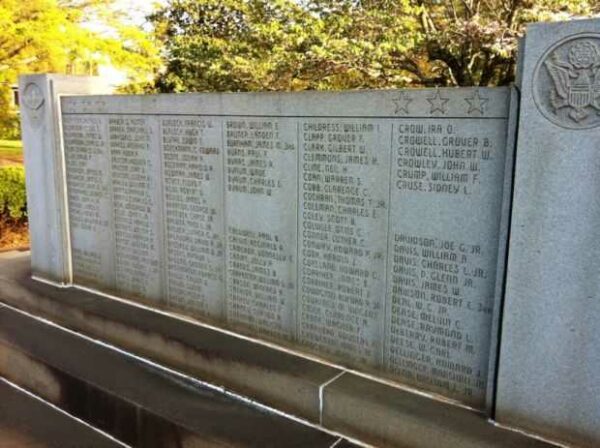 MECKLENBURG COUNTY WORLD WAR II MEMORIAL SECTION A