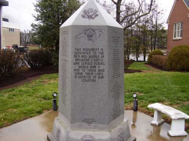 HAYWOOD COUNTY WORLD WAR II MEMORIAL