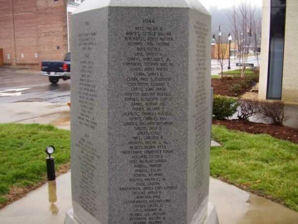 HAYWOOD COUNTY WORLD WAR II MEMORIAL SIDE B