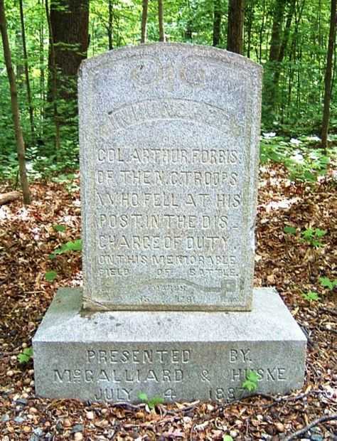 COL. ARTHUR FORBIS REVOLUTIONARY WAR MEMORIAL