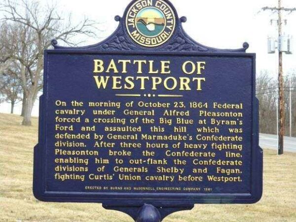 BATTLE OF WESTPORT WAR MEMORIAL MARKER