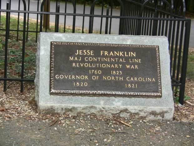 JESSE FRANKLIN REVOLUTIONARY WAR MEMORIAL