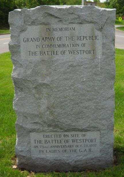 G.A.R. BATTLE OF WESTPORT WAR MEMORIAL