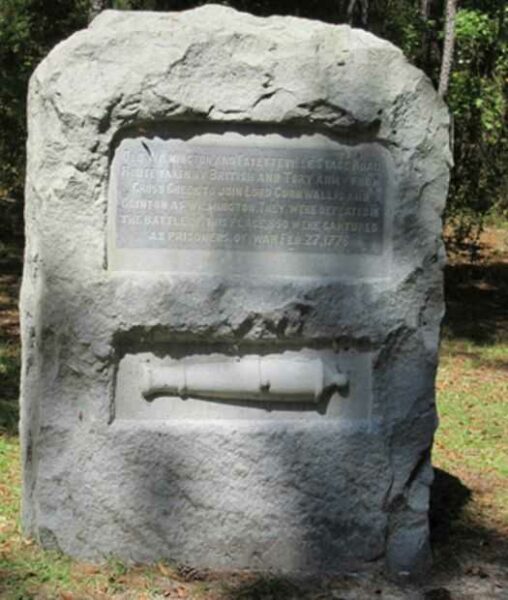 MOORES CREEK STAGE ROAD REVOLUTIONARY WAR MEMORIAL