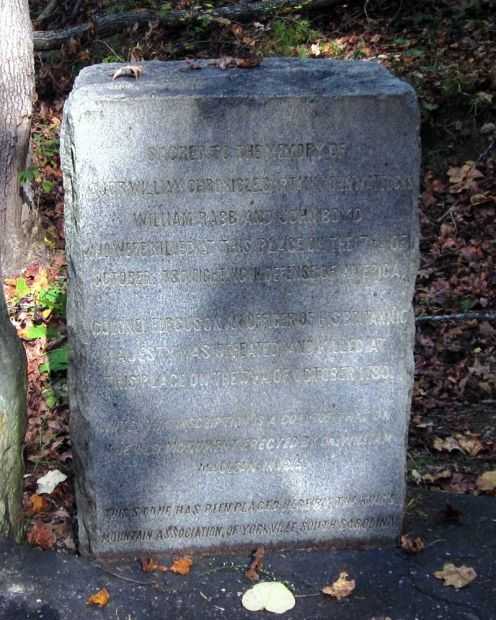 MAJOR WILLIAM CHRONICLE REVOLUTIONARY WAR MEMORIAL NARRATIVE STONE