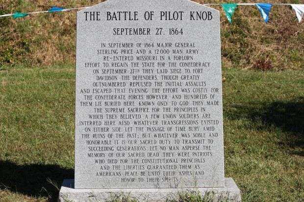 THE BATTLE OF PILOT KNOB WAR MEMORIAL