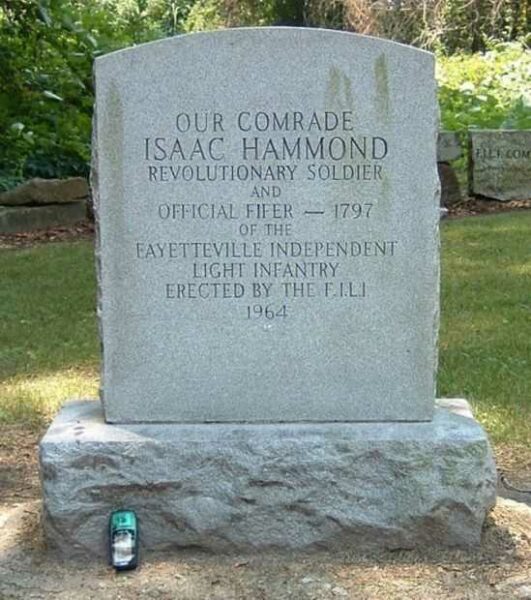 ISAAC HAMMOND REVOLUTIONARY WAR MEMORIAL
