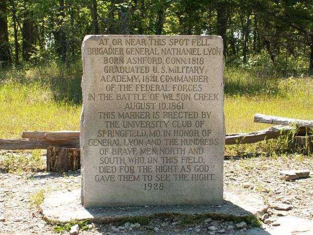 BRIGADIER GENERAL NATHANIEL LYON WAR MEMORIAL