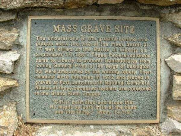 BATTLE OF LIBERTY MASS GRAVE WAR MEMORIAL