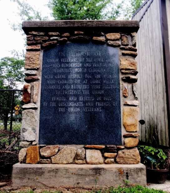 HENDERSON AND TRANSYLVANIA COUNTIES UNION VETERANS WAR MEMORIAL