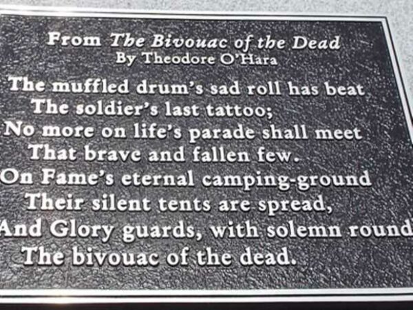SALISBURY NATIONAL CEMETERY THE BIVOUAC OF THE DEAD MEMORIAL PLAQUE