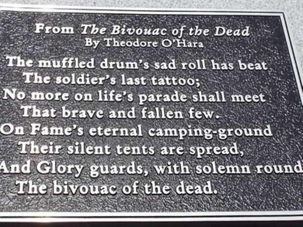 SALISBURY NATIONAL CEMETERY THE BIVOUAC OF THE DEAD MEMORIAL PLAQUE