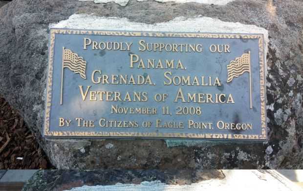 EAGLE POINT PANAMA, GRENADA, AND SOMALIA VETERANS MEMORIAL PLAQUE