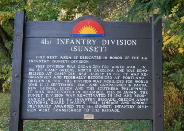 41ST INFANTRY DIVISION WAR MEMORIAL MARKER