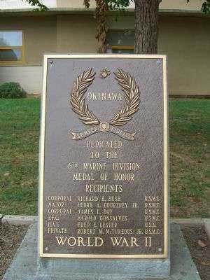 6TH MARINE DIVISION MEDAL OF HONOR MEMORIAL