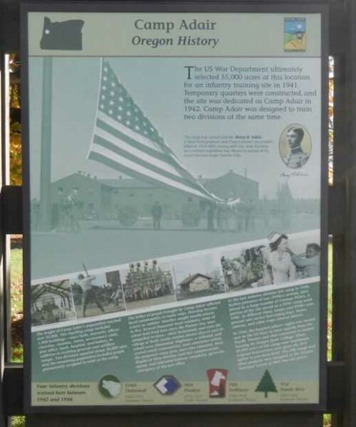 CAMP ADAIR WAR MEMORIAL MARKER