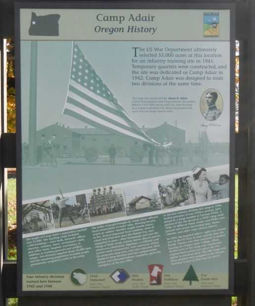 CAMP ADAIR WAR MEMORIAL MARKER