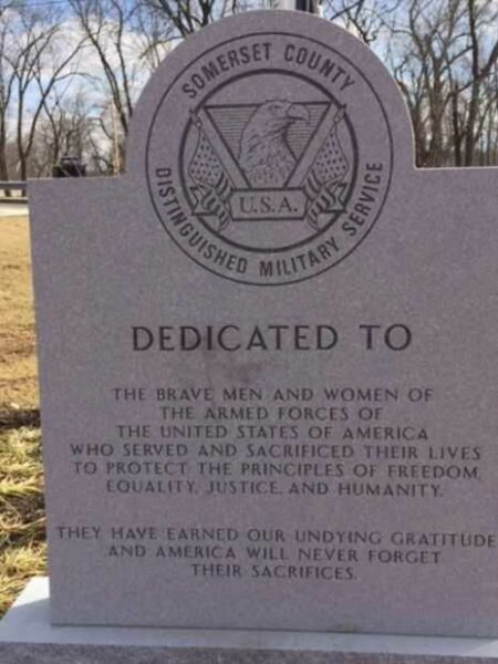 SOMERSET COUNTY DISTINGUISHED MILITARY SERVICE MEMORIAL