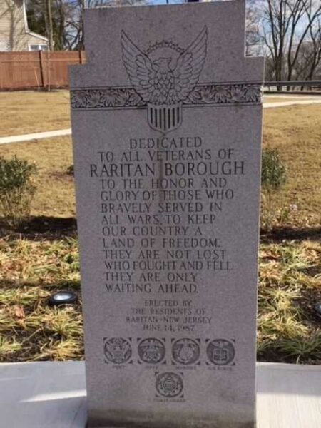 RARITAN BOROUGH WAR MEMORIAL