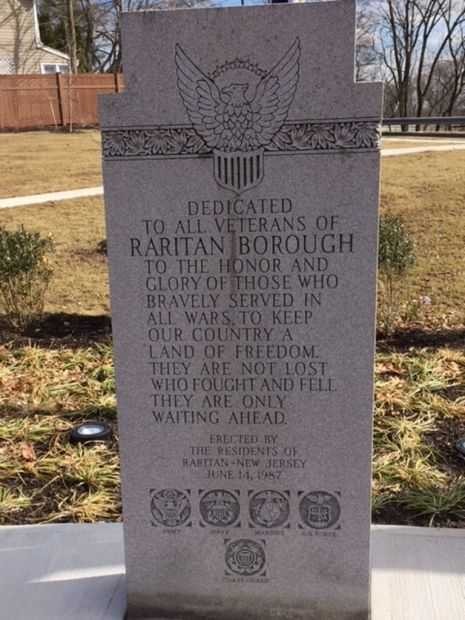 RARITAN BOROUGH WAR MEMORIAL