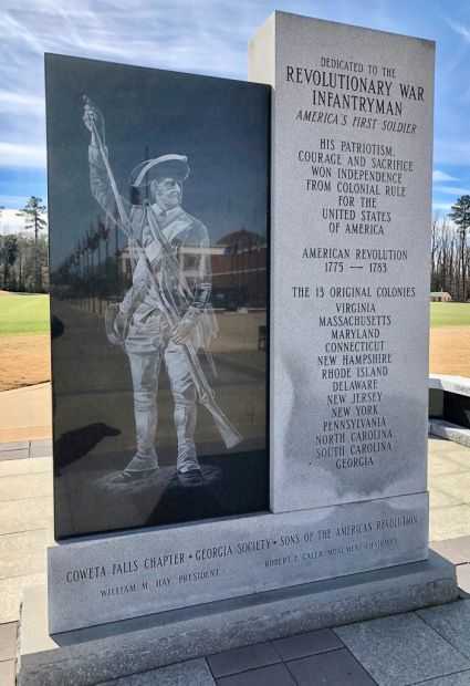 REVOLUTIONARY WAR INFANTRYMAN MEMORIAL FRONT