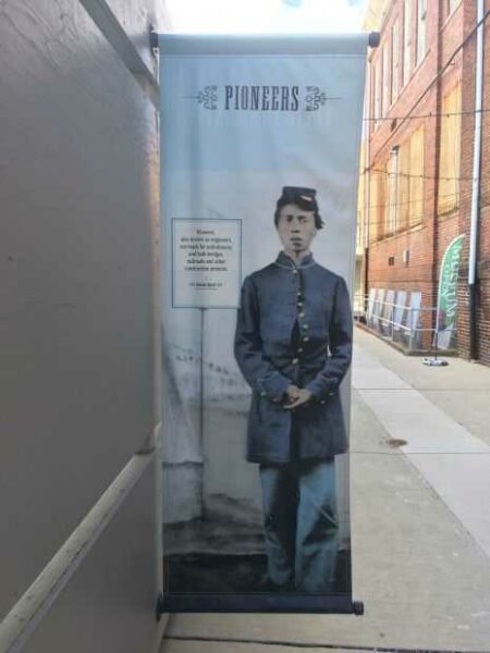 UNITED STATES COLORED TROOPS PIONEERS MEMORIAL BANNER