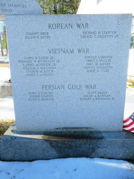 UNION VETERANS MEMORIAL HONOR ROLL STONE B