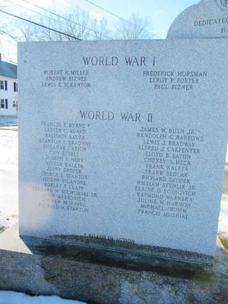 UNION VETERANS MEMORIAL HONOR ROLL STONE A