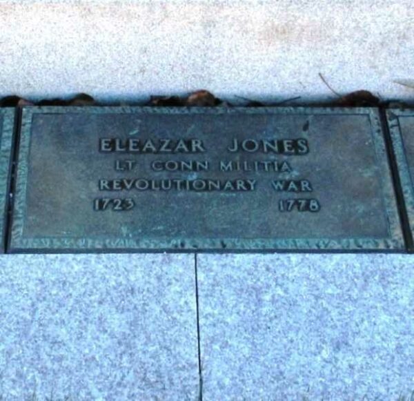 ELEAZAR JONES REVOLUTIONARY WAR SOLDIER MEMORIAL PLAQUE